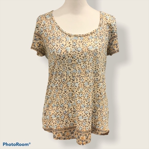 5/$25 Lucky Brand Lightweight Shirt Floral Size Small - Picture 1 of 6